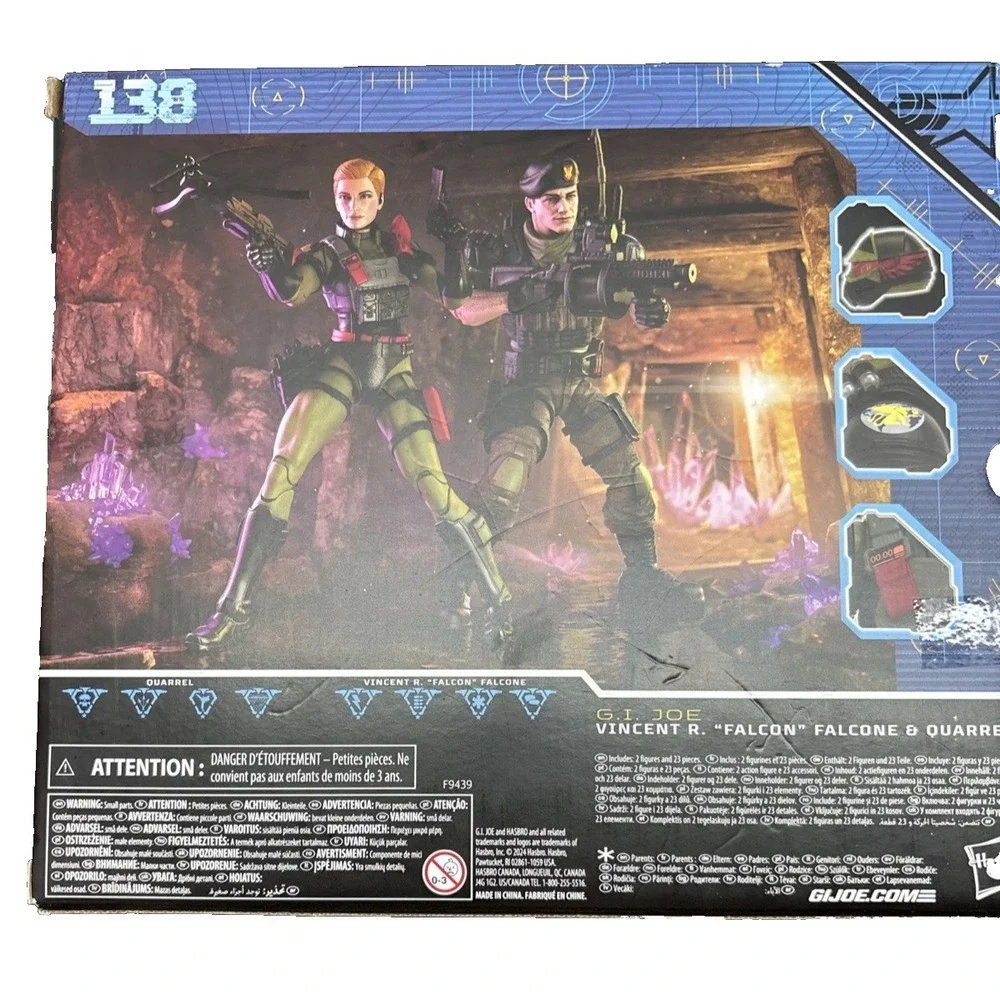 G.I. Joe Classified Series #138 Night Force Vincent R Falcon Falcone‎ & Quarrel
